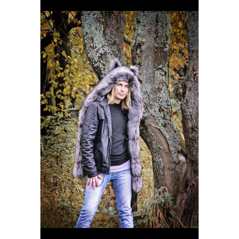 Волкошапка чернобурка 